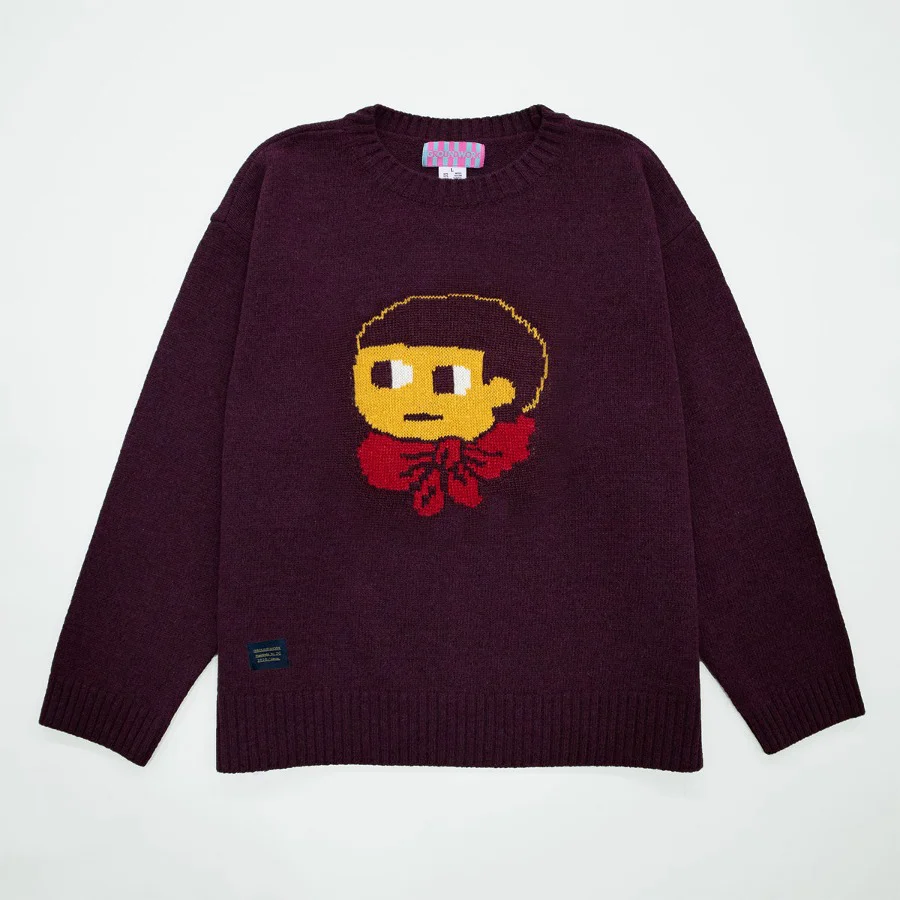 2023_BOTTARI MAN FACE KNIT SWEATER - Image 3