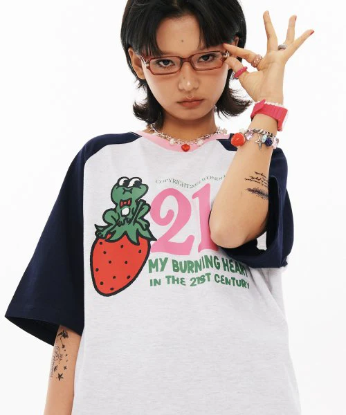 21C FROG OVERFIT RAGLAN T-SHIRT