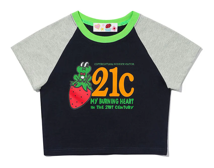 21C FROG RAGLAN CROP T-SHIRT - Image 4