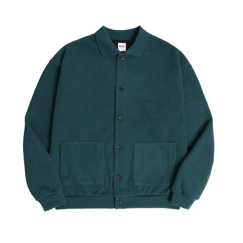 COLLAR KNIT FLEECE CARDIGAN - Image 2