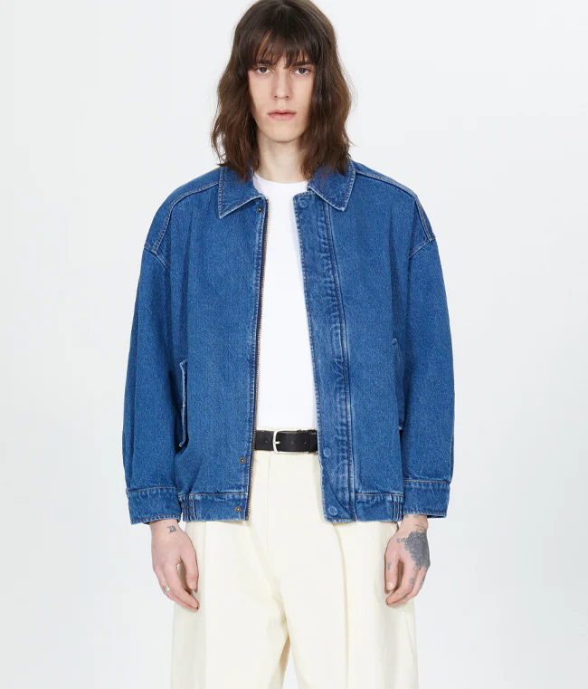 465-3 DENIM EMBROIDERY JACKET