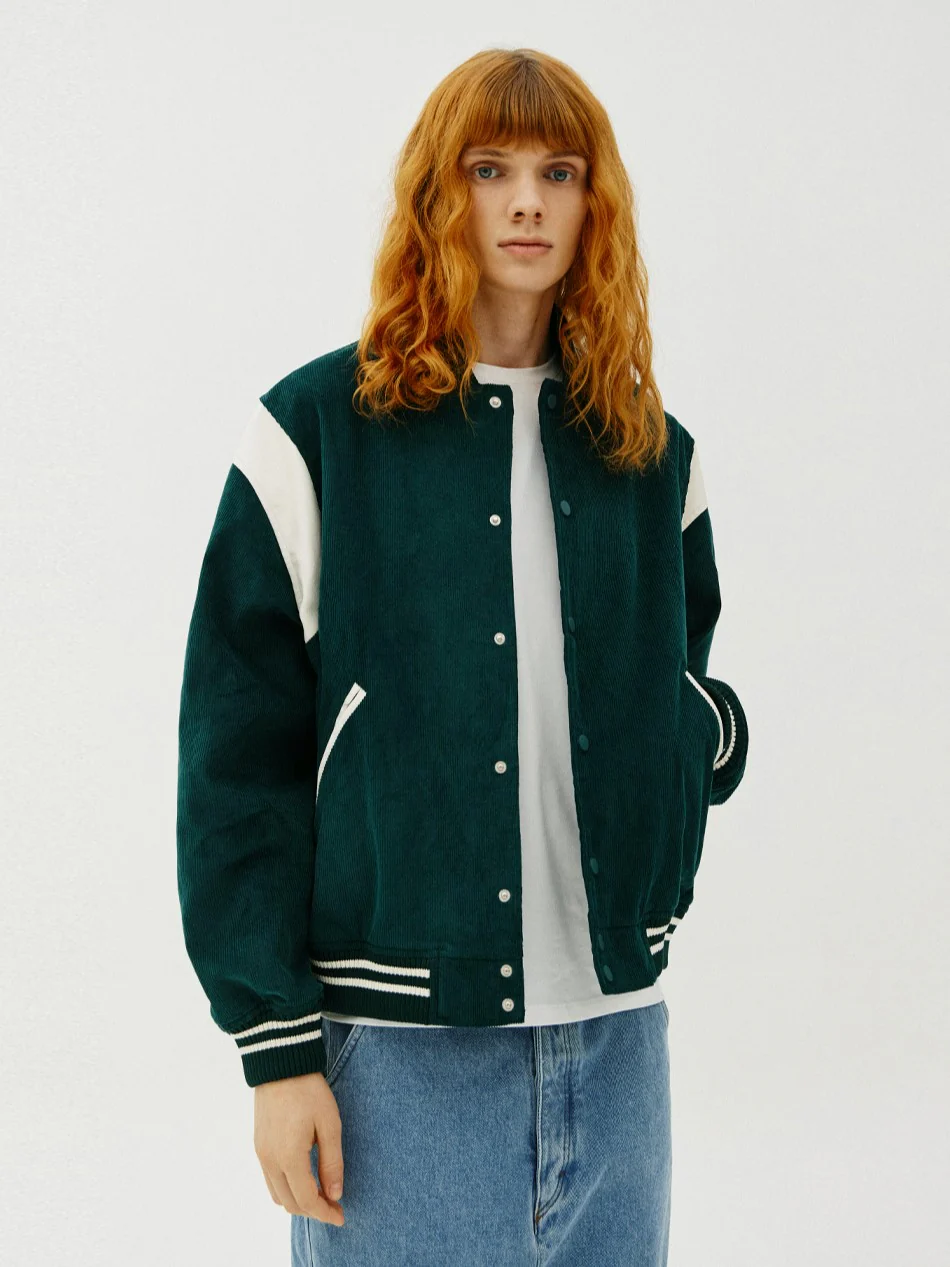 70230 CORDUROY VARSITY JACKET