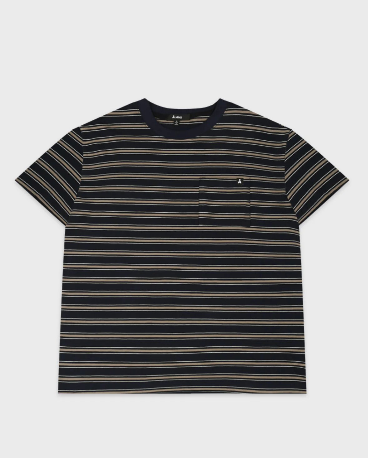 ALAND A LOGO STRIPED POCKET T-SHIRT - Image 2