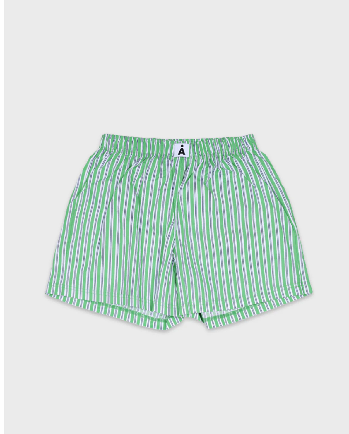 ALAND A LOGO STRIPED TRUNK SHORTS - Image 2