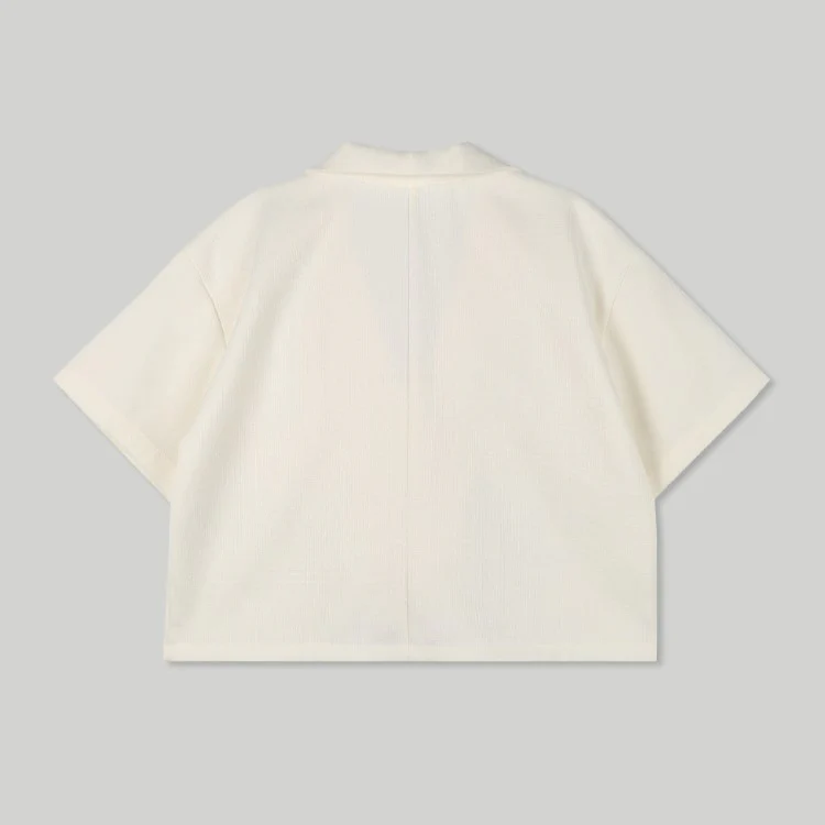 BASIC HALF SLEEVE TWEED JACKET - Image 5