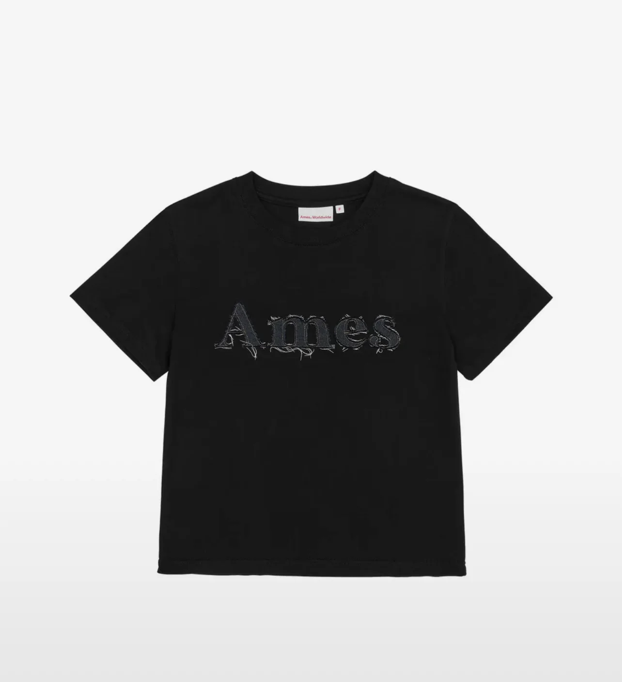 BASIC LOGO DENIM APPLIQUE TEE - Image 4