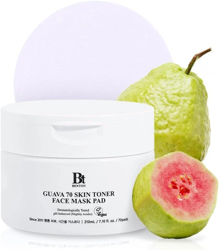 BENTON GUAVA 70 SKIN TONER FACE MASK PAD
