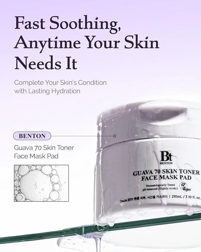 BENTON GUAVA 70 SKIN TONER FACE MASK PAD - Image 2