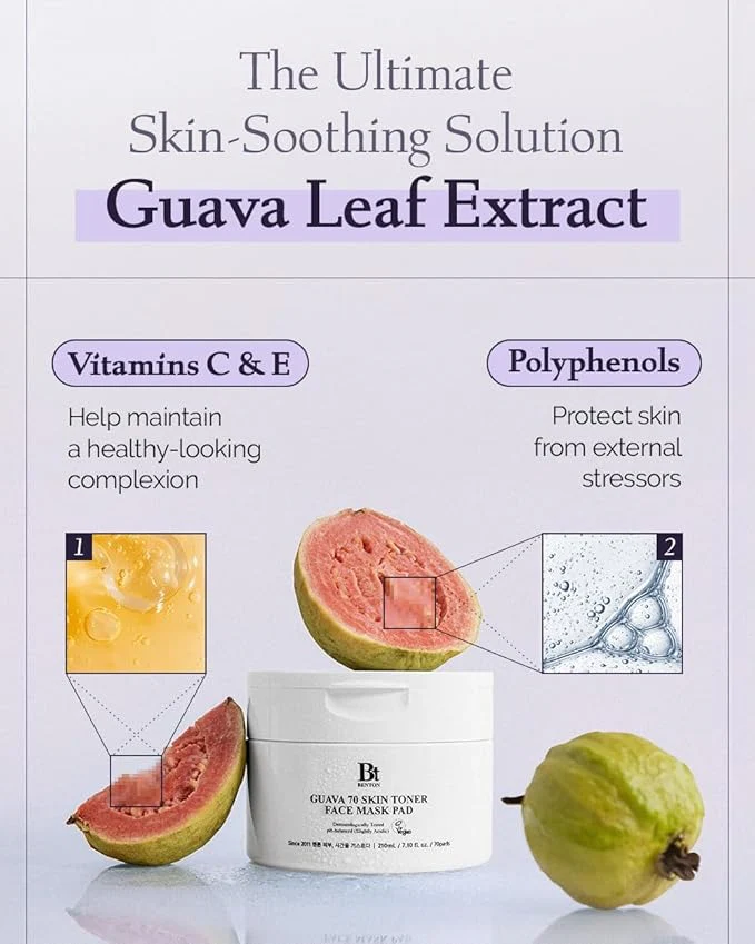 BENTON GUAVA 70 SKIN TONER FACE MASK PAD - Image 4
