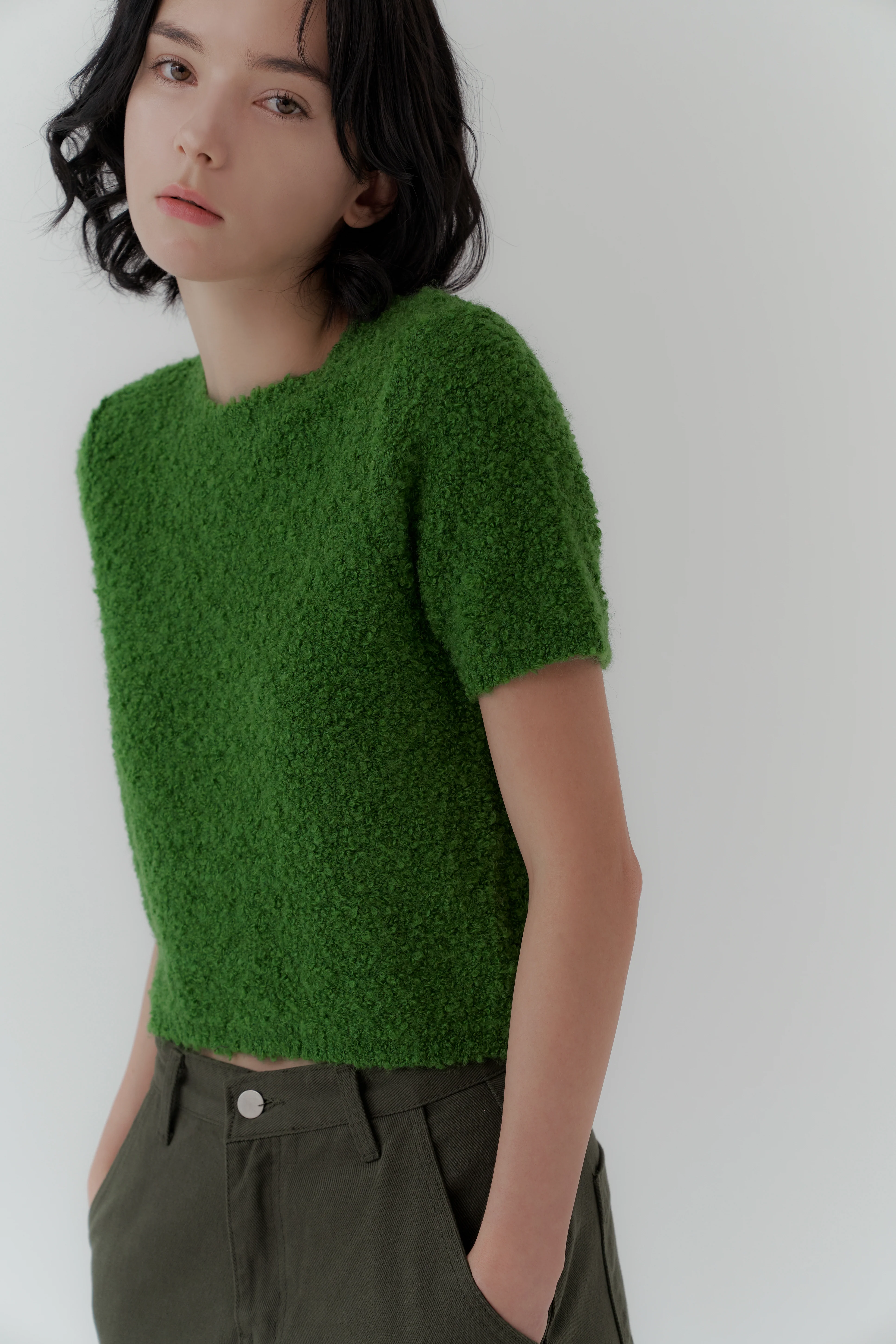 BOUCLE CROP KNIT - Image 3