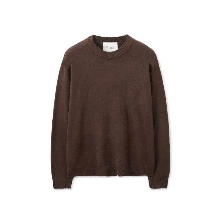 BOUCLE ROUND KNIT SWEATER - Image 5