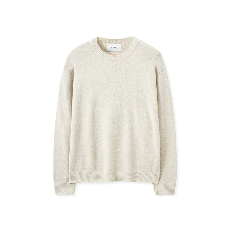 BOUCLE ROUND KNIT SWEATER - Image 7