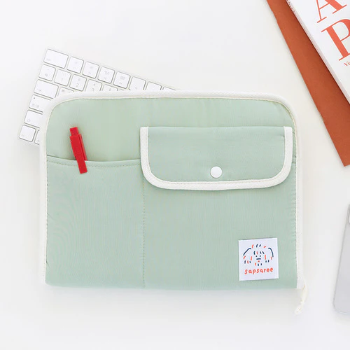BRUNCH BROTHER 11TYPE COTTON IPAD POUCH_SKY BLUE