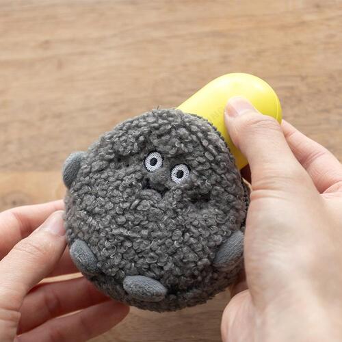 BRUNCH BROTHER AIRPODS POUCH 16000_BOUCLE POPO GRAY