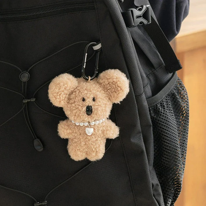 BRUNCH BROTHER BOUCLE KEYRING 13000_COCO BROWN