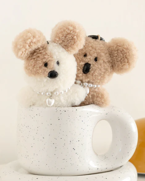 BRUNCH BROTHER BOUCLE KEYRING 13000_COCO BROWN - Image 3
