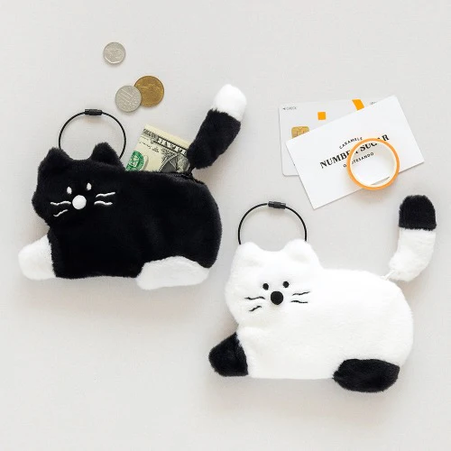 BRUNCH BROTHER CARD WALLET 16000_KITTY BLACK