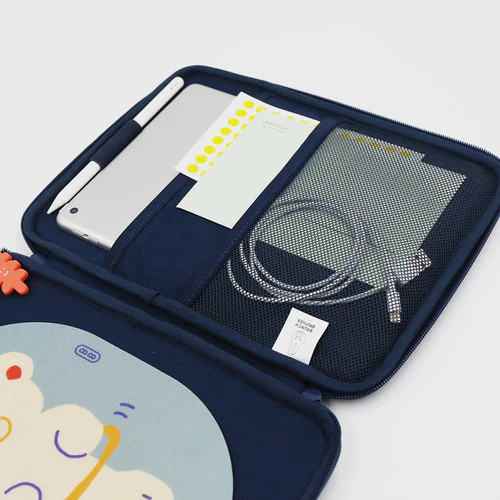BRUNCH BROTHER_HOLA BEAR_IPAD 11INCH EVA POUCH_NAVY - Image 2