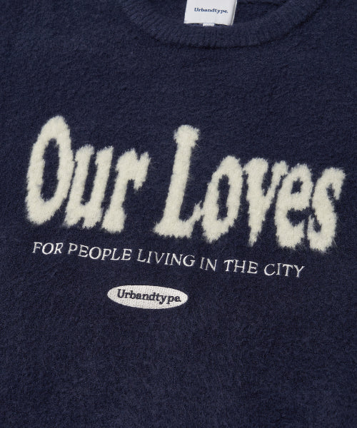 BRUSHED LOVE GRAPHIC PULLOVER KNIT - Image 3