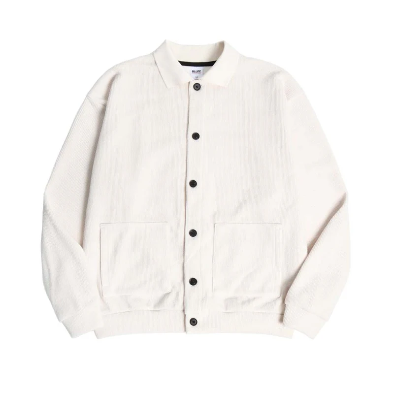 COLLAR KNIT FLEECE CARDIGAN