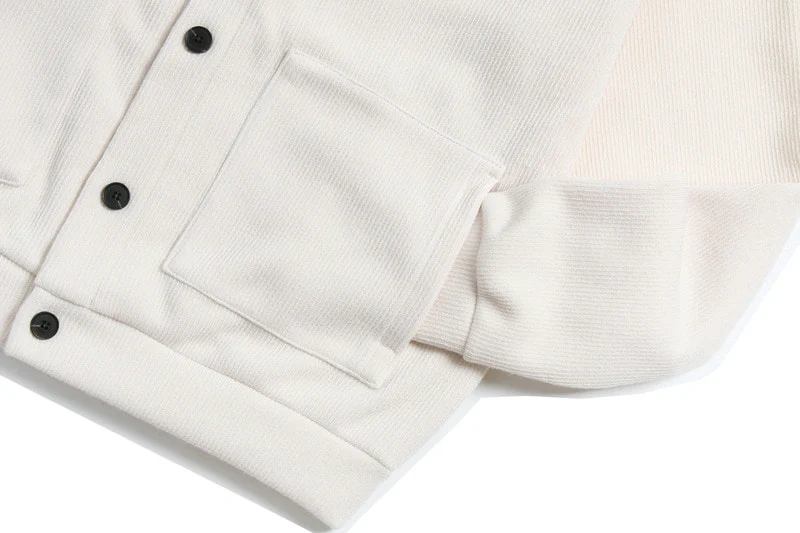 COLLAR KNIT FLEECE CARDIGAN - Image 5
