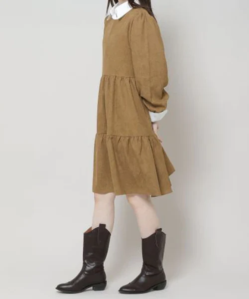 CORDUROY MIDI DRESS - Image 4