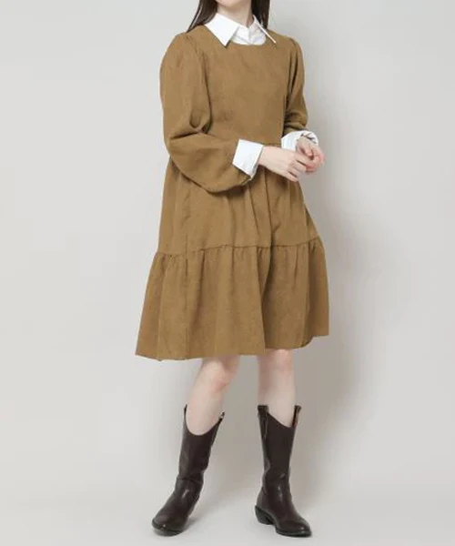 CORDUROY MIDI DRESS - Image 5