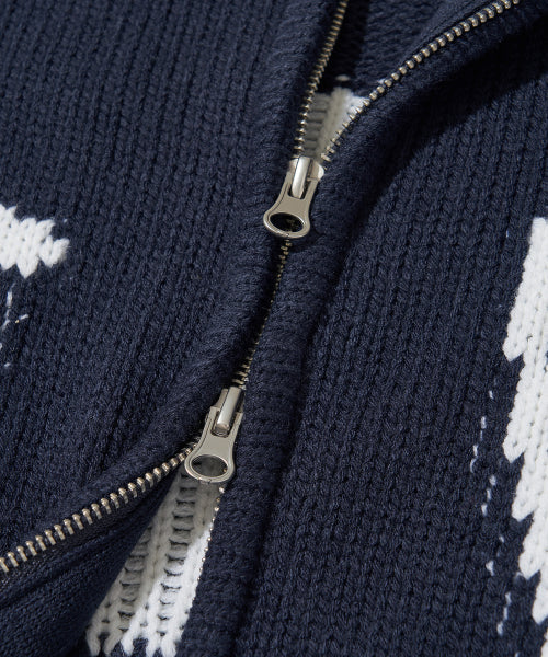 COWICHAN DRAWING LOVE KNIT CARDIGAN - Image 9