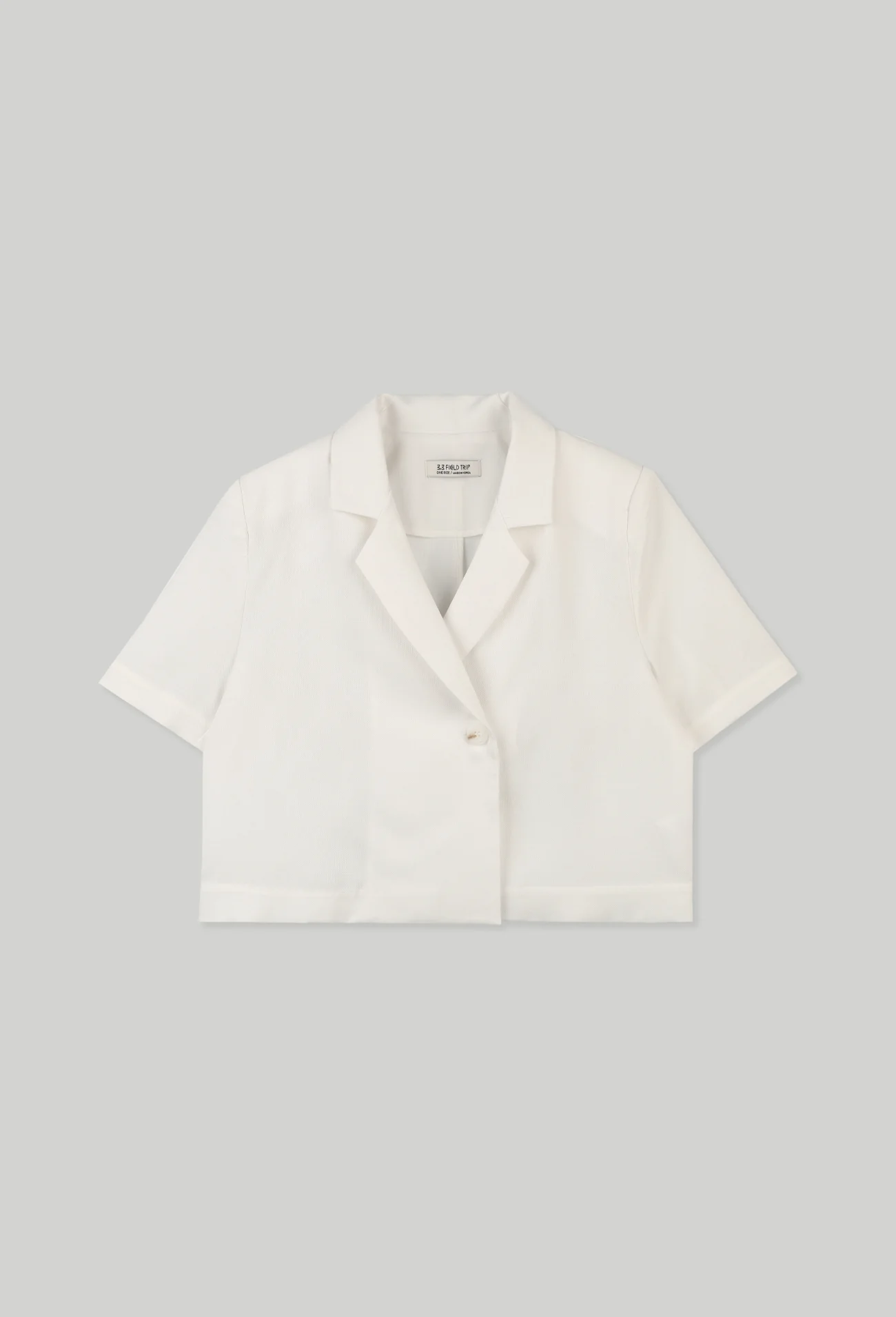 CROPPED LINEN JACKET - Image 3