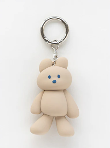 DONATDONAT COZYBEAR SILICONE KEYRING_MILKTEA