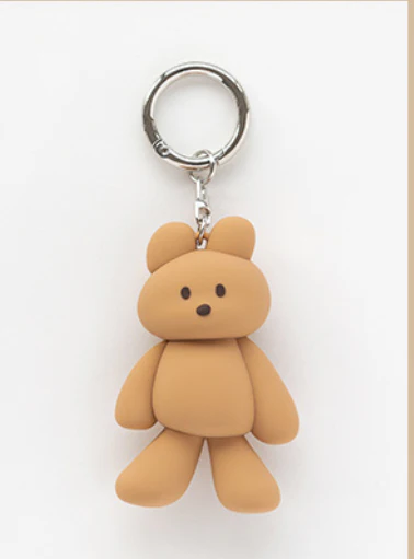 DONATDONAT COZYBEAR SILICONE KEYRING_MILKTEA - Image 2