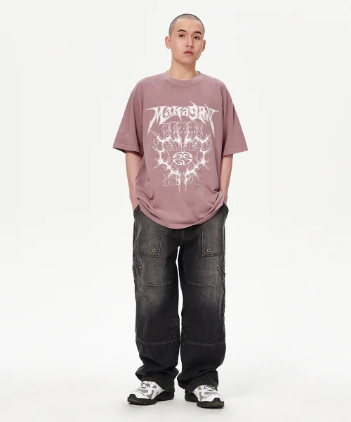 FLAME HEART PIGMENT TEE - Image 3