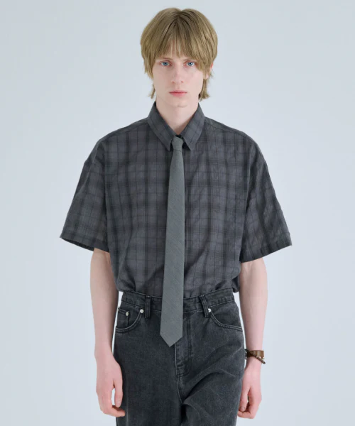 FUSE CHECK HALF SHIRT
