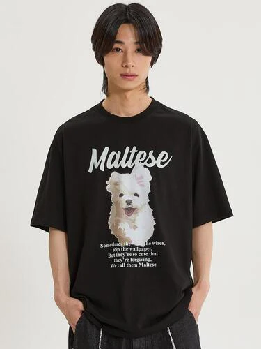 GOOREUM ILLUSTRATION HALF SLEEVE T-SHIRT - Image 3