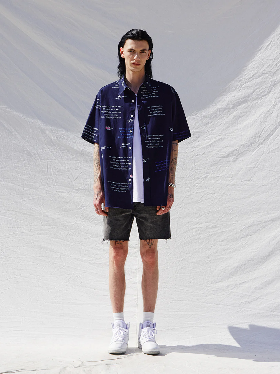 GRAFFITI BOXY HALF SHIRTS - Image 5