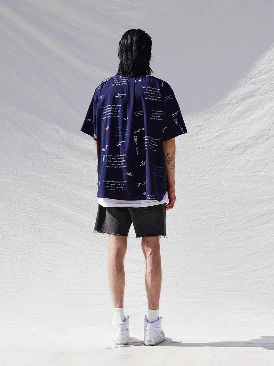 GRAFFITI BOXY HALF SHIRTS - Image 6