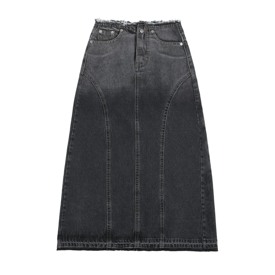 HEATH DENIM LONG SKIRT - Image 3