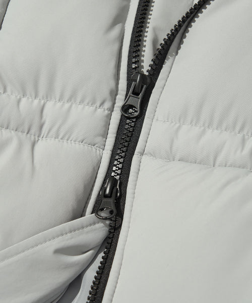 HEAVY WELLON COLOR BLOCK HOOD SHORT PADDED JUMPER - Image 7