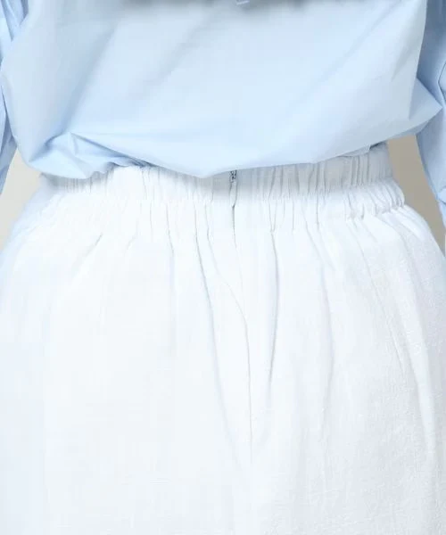 LINEN MINI SKIRT - Image 9