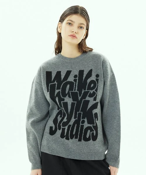 LOGO TYPOGRAPHY KNIT - Image 4