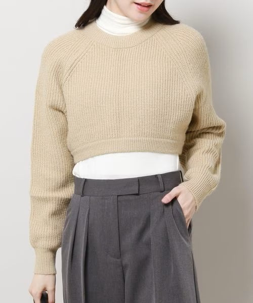 LOOSE FIT CROP KNIT - Image 3