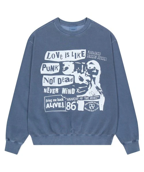 LOVE PUNK PIGMENT SWEATSHIRT - Image 3