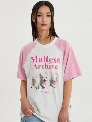 MALTESE ARCHIVE RAGLAN HALF SLEEVE T-SHIRT - Image 3