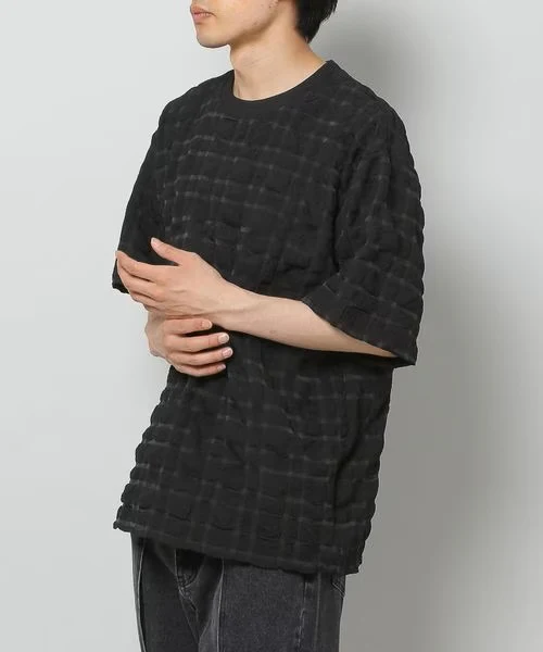 MEN'S EMBOSSED CRINKLE T-SHIRT - Image 2