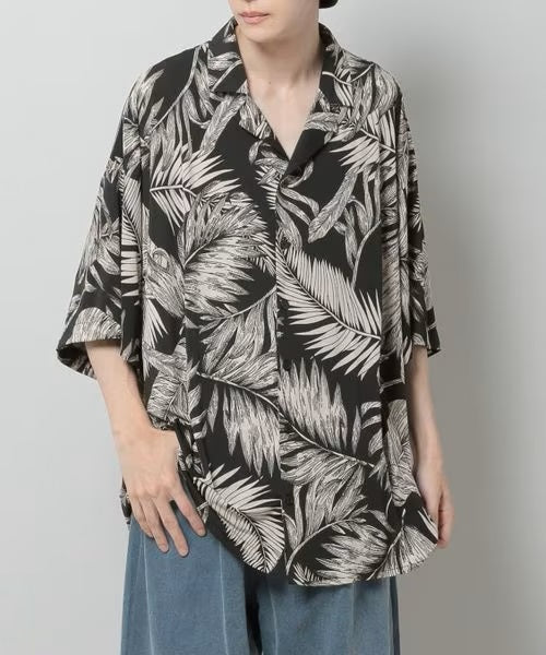 MEN'S LEAF SHORT-SLEEVED SHIRT