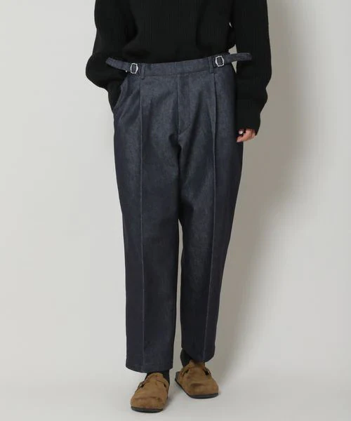 MEN'S ONE TUCK DENIM PANTS - Image 2