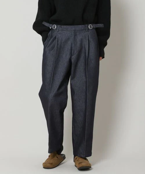 MEN'S ONE TUCK DENIM PANTS - Image 3