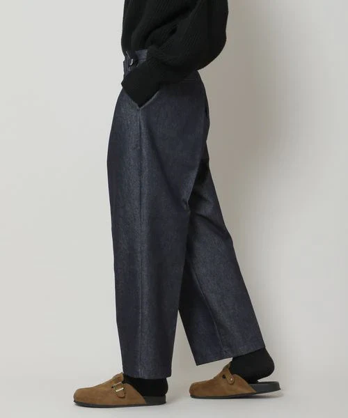 MEN'S ONE TUCK DENIM PANTS - Image 4
