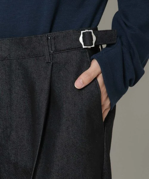 MEN'S ONE TUCK DENIM PANTS - Image 8