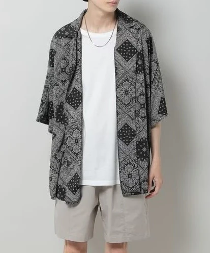 MEN'S PAISLEY SHORT-SLEEVED SHIRT - Image 2